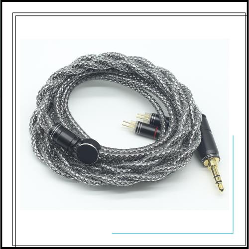 【JSHiFi-Mercury】2pin3.5mmリケーブル 単結晶銅銀メッキとグラフェン単結晶銅線材 2pinイヤホンアップグレードケーブル 3.5mmイヤフォ