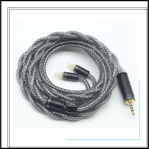 【JSHiFi-Mercury】2pin2.5mmリケーブル 単結晶銅銀メッキとグラフェン単結晶銅線材 2pinイヤホンアップグレードケーブル 2.5mmイヤフォ