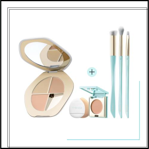 TIMAGE (ティメージ)コンシーラーパレット クリーミーな質感 涙溝 ニキビ跡 くま シミ ほうれい線 口角をカバー 目もと用コンシーラー 面