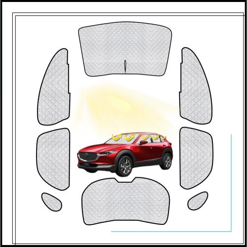 マツダ CX-30 サンシェード フルセット マツダ CX-30 車中泊 車用 サンシェード 仮眠 マルチサンシェード 遮光シェード 断熱 車窓日よけ