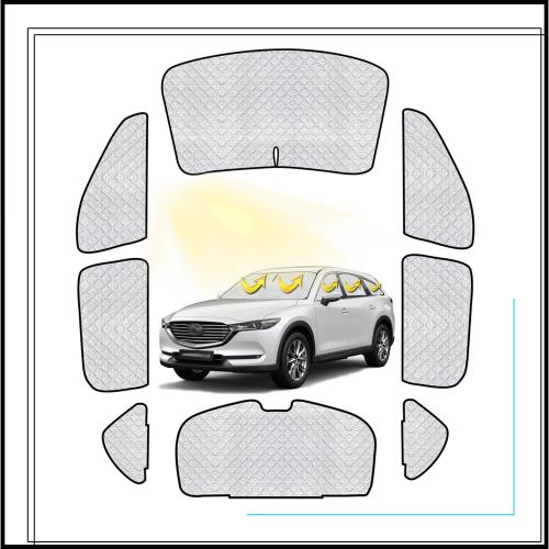 マツダ CX-8 サンシェード フルセット マツダ CX-8 車中泊 車用 サンシェード 仮眠 マルチサンシェード 遮光シェード 断熱 車窓日よけ 車