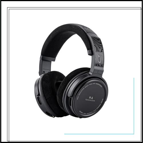 LINSOUL HarmonicDyne Black Holeスタジオグレード50mmメタルセラミック複合ダイナミックヘッドホン 軽量なデザイン 人間工学に基づいて