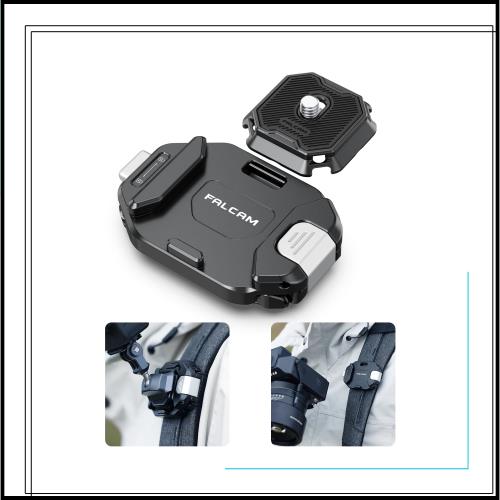 Ulanzi F38バックパックストラップクリップ カメラホルスターV2 カメラホルダー クイックリリースプレート アルカスイス対応 1/4ネジプレ