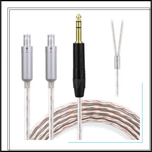okcsc JBX ヘッドホンケーブル HD800 リケーブル イヤホン・ヘッドホン用 SENNHEISER用 HD800S・HD820・D1000に適合 OFC 4芯 長さ1.5m 6.
