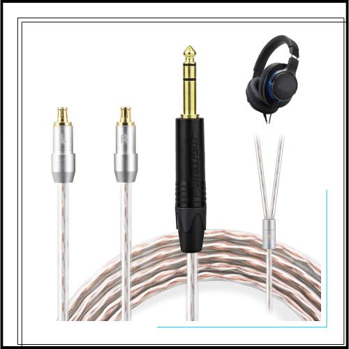 okcsc JBX ヘッドホンケーブル A2DC リケーブル イヤホン・ヘッドホン用 Audio-Technica用 ATH-ADX5000・ESW950・SR9・AP2000TI・ATH-AWA