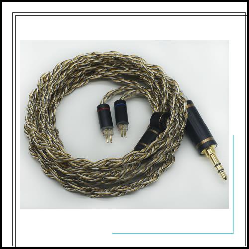 【JSHiFi-Jupiter】2pin3.5mmリケーブル 4芯金メッキと銀メッキとグラフェン線材 2pinイヤホンアップグレードケーブル 3.5mmイヤフォン交