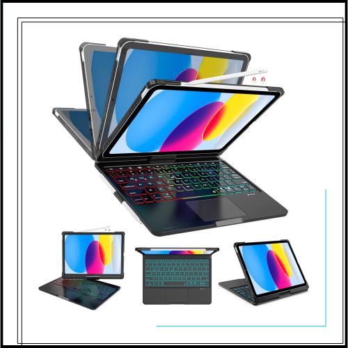 [業界独創な設計・360°回転] iPad 第11世代 キーボードA16 2025 iPad 第10世代 キーボード ケース 10.9インチ 高精度タッチパッド付き 7