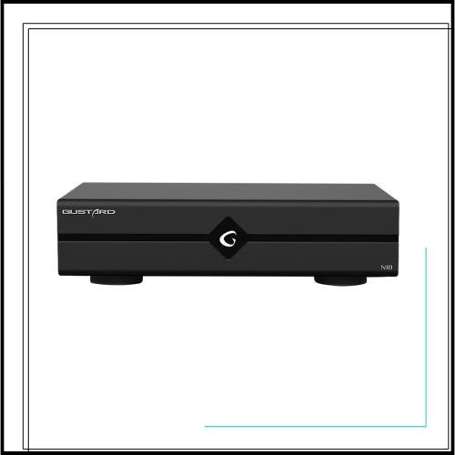 GUSTARD N18 HiFiオーディオネットワークスイッチ、1*SFP入力、2*LAN 10/100/1000Mイーサネットインターフェイス、HiFiオーディオストリ