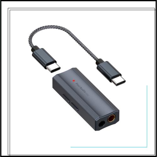 Fosi Audio DS2 USB C to AUX ヘッドホンアンプ DAC ドングル 3.5mmジャック オーディオ ポータブルアンプ デュアル出力 DSD256 4.4mm バ