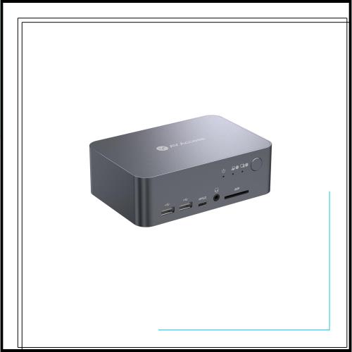 AV Access 12 in1ドッキングステーションのKVM切替器 USBの2台のコンピューターを1つのキーボード、マウス、モニターで制御可能なハイレ