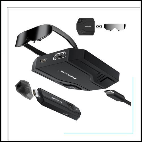 Lemorele AR ワイヤレス HDMI 送受信機 セット 小型 50M AR グラス 変換アダプター Xreal Air pro2 AR スマート グラス 技適認証番号：「