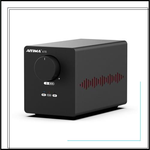 AIYIMA A70 PFFB付きバランスステレオアンプ、TPA3255 デスクトップ・ホームシアター用2チャンネルクラスDアンプ ブックシェルフ型スピー