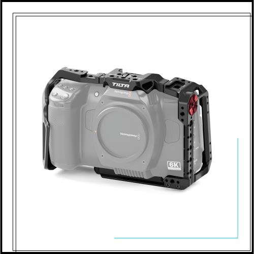 TILTAフルカメラケージ BMCC 6K対応 アクセサリーマウントブラケット付 TA-T64-FCC-B