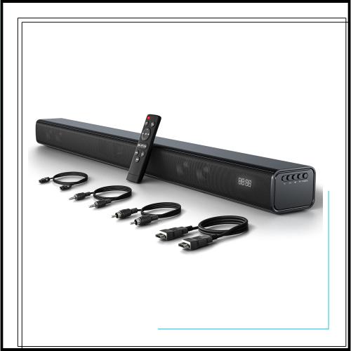 Miuscall-C サウンドバー テレビ用 Bluetooth5.0対応 スピーカー テレビ スピーカー DSP搭載 USB対応 音楽/ゲーム/映画3つEQモード 同軸