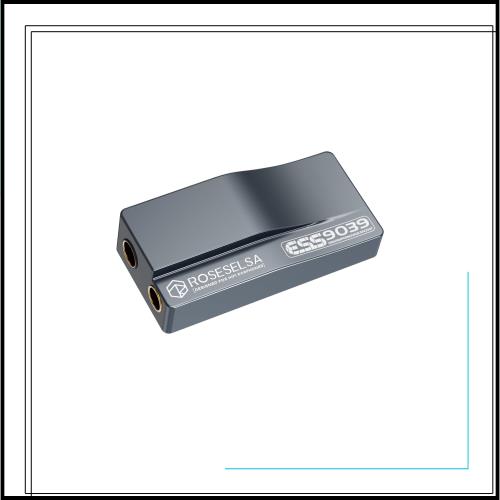 HiFiGo ROSESELSA RS9039 ポータブル DAC アンプ、ES9039Q2M チップと DSD256 を搭載した 3.5mm および 4.4mm 出力用ヘッドフォンアンプ