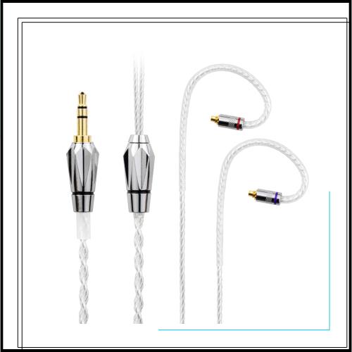 cooyin 水晶の恋 リケーブル MMCX ケーブル イヤホン HIFI音質 4芯 銀メッキ単結晶銅 SEシリーズSE215・SE315・SE425 HAシリーズ HA-FD02