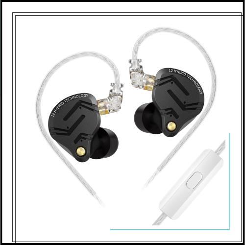 KZ ZS12 PROX 5BA 1DD ハイエンドイヤホン インイヤーモニター カナル型 イヤホン 有線 耳掛け イヤモニ 前例のない聴覚体験/プロ仕様の