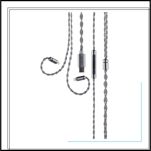 水月雨 Moondrop Free DSP USB-C対応 イヤホン アップグレードケーブル フルバランス出力 高性能マイク搭載 0.78mm 2Pinコネクタ採用