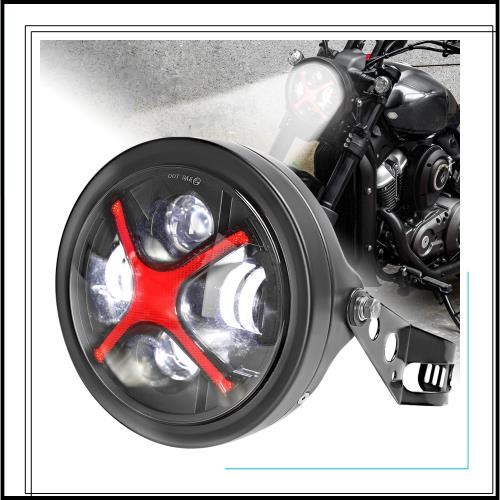 Motikvans ホーネット ヘッドライト７インチバイク ヘッドライト led ヘッドライト シェル 付き Hi/Lo切替型 CB400SF 250 CBX400 VTR250