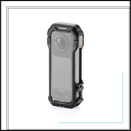 TILTA フルカメラケージ Insta360 X4対応 コールドシューレシーバー付 1/4”-20スレッド ロケートポイント付 TA-T67-FCC-B