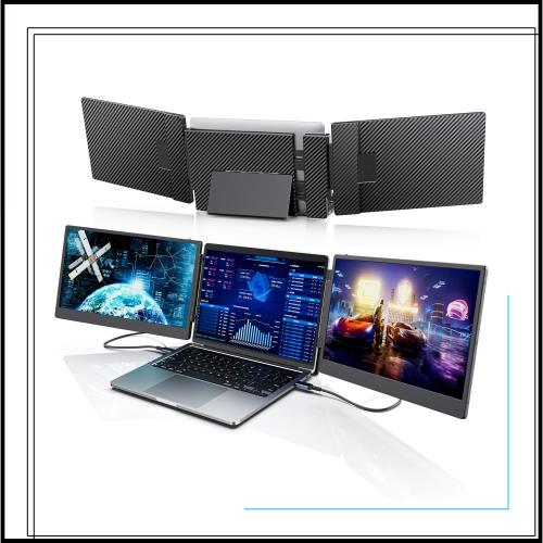 Laptomo S3 ノートパソコン デュアルモニター14インチ FHD 1080P IPS モバイルモニター 、ポータブルPCトリプル拡張ディスプレイに適用13