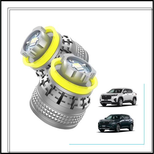 OTORAM 互換/交換可能な ホンダ互換性があるWR-V 5BA-DG5 L1B/交換LEDフォグランプ イエロー/ライムグリーン/ブルー 3色切替互換品