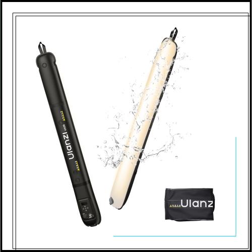 Ulanzi UA20 20W LEDビデオライト 撮影用ライト チューブライト インフレータブル マグネット付き 色温度2700K〜6500K CRI 95+ 2500mAh T