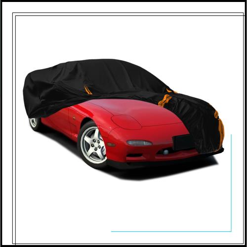 Syncnika 車カバー マツダ RX-7 GTウイング装着車両対応 車ボディカバー スポーツカー 防水 裏起毛 防塵防紫外線 黄砂/雪対策 防風 四季