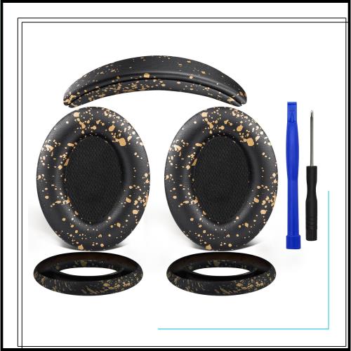 SOULWIT イヤーパッド + ヘッドバンド + イヤーパッドカバー Bose QuietComfort 15 (QC15)/QuietComfort 2 (QC 2) 用 ヘッドセット 交換