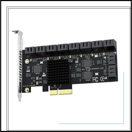GLOTRENDS SA3220 20ポートPCIe X4 SATA3.0拡張カード、OSブートをサポート、Windows,Linux,Mac OS,NASと互換性あり