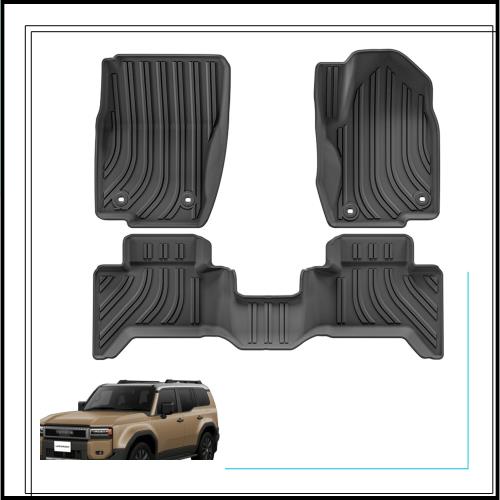 FOR 新型ランドクルーザー250ランクル 250 TRJ250W GDJ250W (2024年〜現在) 車内カーフロアマット TPE フロアマット防水マット 3D 立体フ