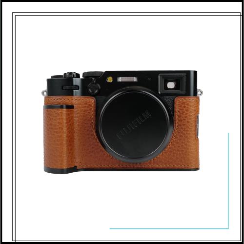 CLC handmade 対応 FUJIFILM Fuji 富士 X100VI 専用 カメラケース カメラカバー カメラバッグ 本革 【純手作】頭層牛革本体+メタルベース