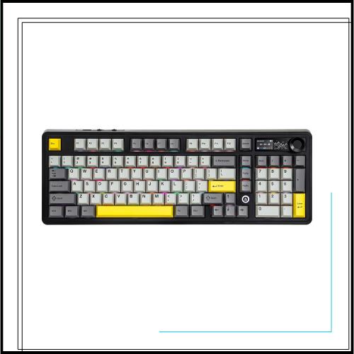 MechLands AJAZZ AK980 98% メカニカルキーボード BT5.0/USB-C/2.4GHz ワイヤレスゲーミングキーボード ホットスワップ対応クリーミーカ