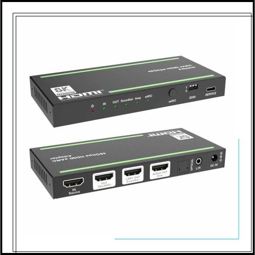 BUNGPUNG 8K@60Hz HDMI ARC/eARC 音声分離器 オーディオ アダプター eARCサウンドバーとAVレシーバーに最適 光学デジタル SPDIF 3.5mm L/