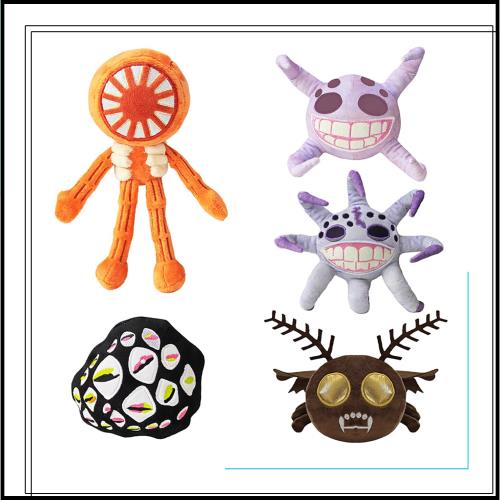 ぬいぐるみです，ドア階2，DOORS FLOOR2，ゲームグッズです，ゲームぬいぐるみです，ハロウィン、クリスマスプレゼントです (1セット（5