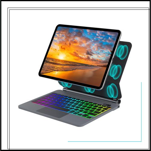 【2025年進級版】マジックキーボード iPad Pro 11インチ（M4) ipad Pro 11 ケース キーボード マルチタッチジェスチャー対応 7色バックラ