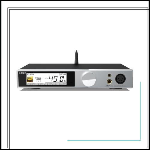 LOXJIE D60 フルバランス DAC DAコンバーター ＆ ヘッドホンアンプ 一体型 フラッグシップDAC「ES9039MSPRO」搭載/Bluetooth 5.1対応/MQA