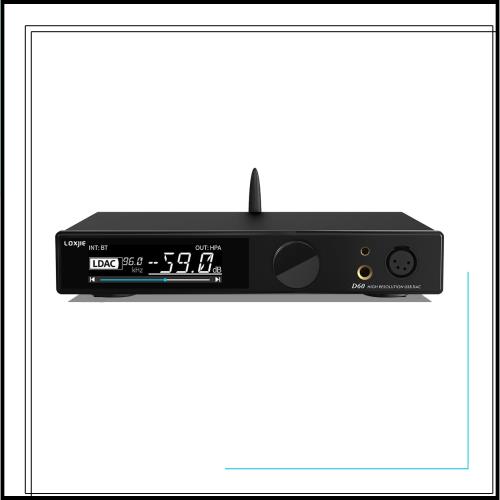LOXJIE D60 フルバランス DAC DAコンバーター ＆ ヘッドホンアンプ 一体型 フラッグシップDAC「ES9039MSPRO」搭載/Bluetooth 5.1対応/MQA
