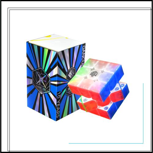 GAN iCarry 2 UV 10周年記念版 公式 競技用 3x3 スマートキューブ - iCarry2 UV 磁石あり ステッカーレス ガンキューブ, 回しやすい マジ