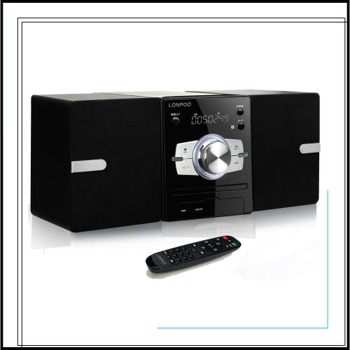 CDプレーヤー 30W CDステレオシステムミニコンポ FMラジオ Bluetooth対応 USB/AUX入力 ヘッドフォンジャック 日本語ボタン 日本語リモコ