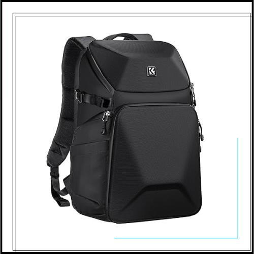 [K＆F Concept] カメラバッグ カメラリュック リュックサック 20L 大容量 2気室 おしゃれ レインカバー付き EVA材質防水耐衝撃 16インチPC