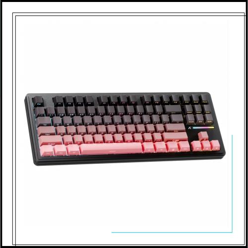 ATTACK SHARK M87PRO コンパクト 3モード メカニカルキーボード Bluetooth/ワイヤレス/有線 2.4GHz TYPE-C 87キー 80% 配列 RGBライト ホ