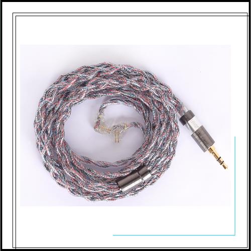 【JSHiFi-Butterfly】QDC3.5mmリケーブル 純銀＋銅銀パラジウム合金＋銀メッキ線材 中華QDCイヤホンアップグレードケーブル ステレオ3.5m