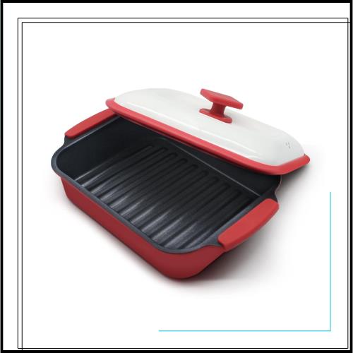 電子レンジ調理器具 レンジパン レンジで焼き魚 レンジで焼肉 電子レンジで美味しく安全に調理できる鍋 フッ素コーテイング レシピ＆取り