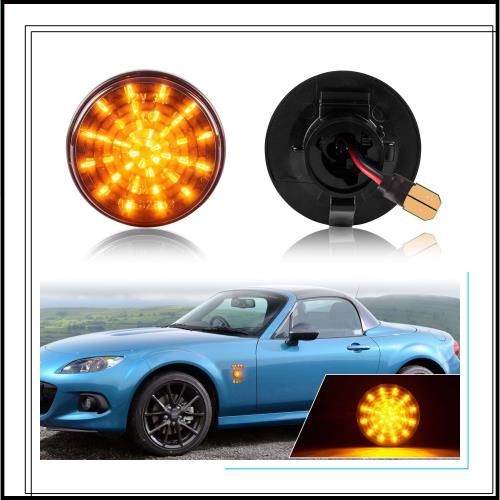 GemPro マツダ LED サイドマーカー ロードスターNCEC サイドウインカー NB6C / NB8C 点滅車検対応純正交換品 スモークレンズ
