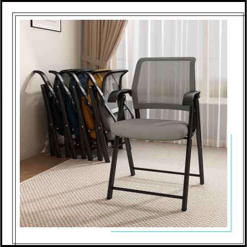 Yeziner 折りたたみ椅子 ミーティングチェア ミーティング 完成品 組立不要 会議椅子 折りたたみチェア 背付き 軽量 コンパクト パイプ椅