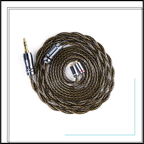 NICEHCK GodDNA イヤホンリケーブル アップグレードケーブル MMCX 3.5mm 銅銀合金+銀メッキ合金銅+銀メッキ7N高導電銅ミックス デュアル