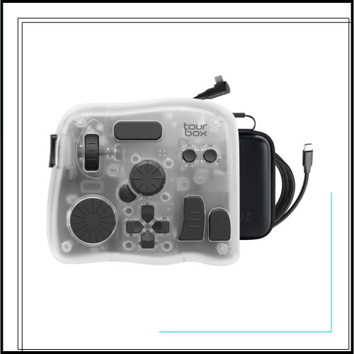 TourBox Elite Plus、iPad 左手デバイス Bluetooth イラスト Procreate Clip Studio Paint Lightroom DaVinci Resolve Photoshop 人間工