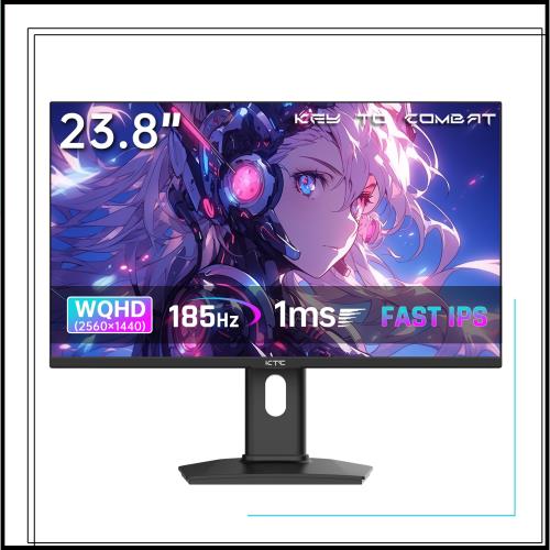 KTC モニター 24インチ、ゲーミングモニター WQHD(2560x1440) Fast IPS
