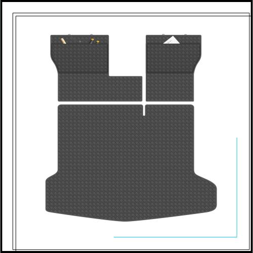 YORKNEIC 日産 新型 エクストレイル T33型 2022年から現行 ラゲッジマット 5人乗り トランクマット 車種専用 背もたれカバー付き シート